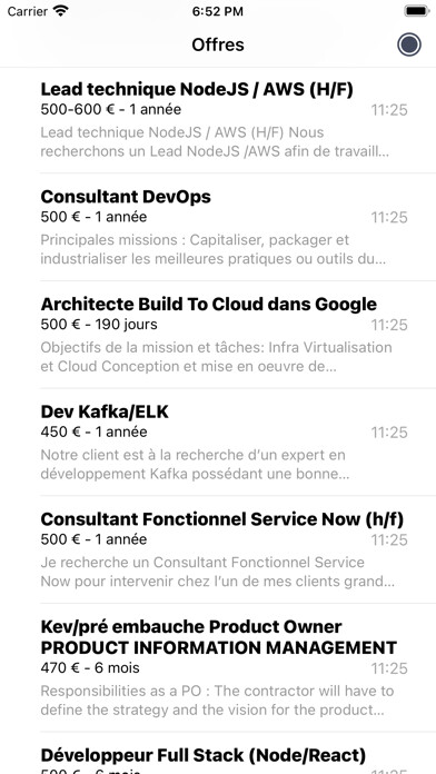 Emulate iPhone app Free Lance - Freelance using MyAndroid