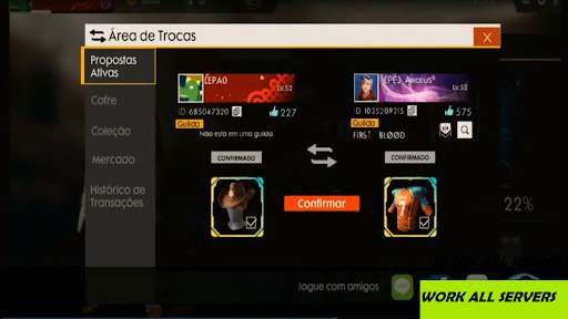 Run android online APK Free Max Skins Exchange Fire from MyAndroid or emulate Free Max Skins Exchange Fire using MyAndroid