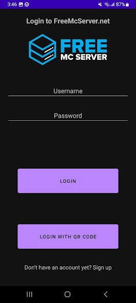Run android online APK FreeMcServer.net from MyAndroid or emulate FreeMcServer.net using MyAndroid