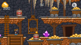 Emulate iPhone app Free Mine Runner Games - The Gold Rush of California Miner Game using MyAndroid