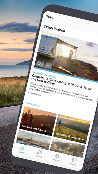 Emulate iPhone app FREEONTOUR Camping App using MyAndroid