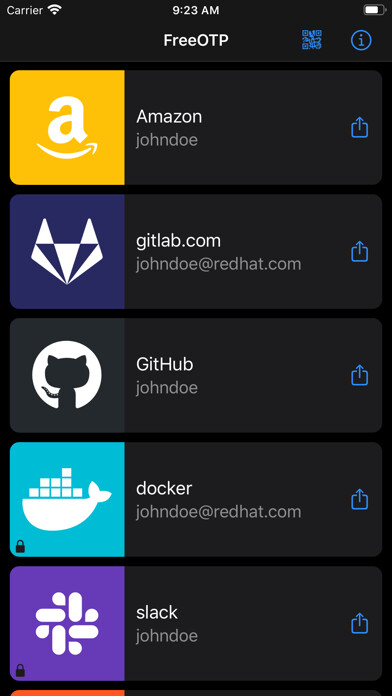Emulate iPhone app FreeOTP Authenticator using MyAndroid Emulate iPhone app FreeOTP Authenticator using MyAndroid