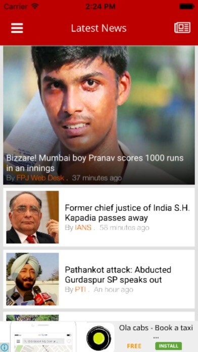 Emulate iPhone app Free Press Journal using MyAndroid Emulate iPhone app Free Press Journal using MyAndroid