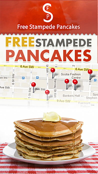 Emulate iPhone app Free Stampede Breakfasts using MyAndroid