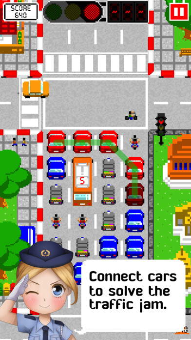 Emulate iPhone app Free The Jam - Puzzle on the road using MyAndroid