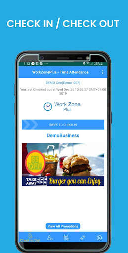 Run android online APK Free Time Attendance App (WorkZonePlus) from MyAndroid or emulate Free Time Attendance App (WorkZonePlus) using MyAndroid