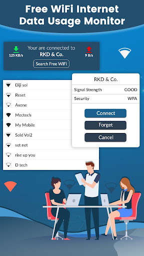 Run android online APK Free WiFi Internet - Data Usage Monitor from MyAndroid or emulate Free WiFi Internet - Data Usage Monitor using MyAndroid