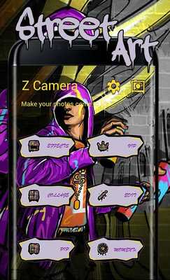 Emulate Android APK FREE-Z CAMERA STREET ART THEME