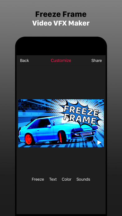 Emulate iPhone app Freeze Frame Intro Movie Maker using MyAndroid