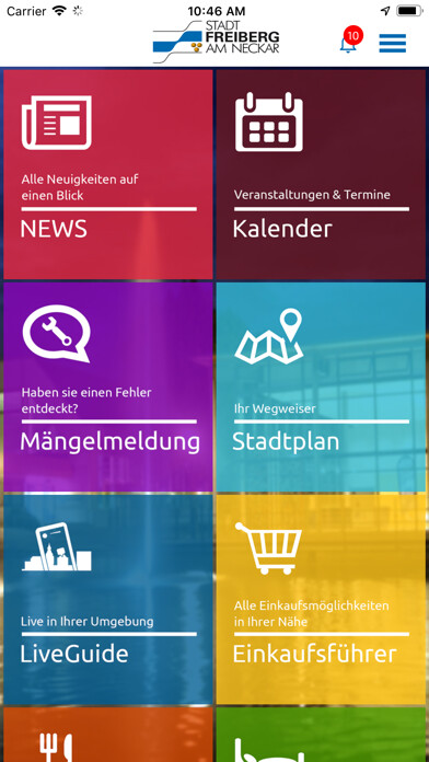 Emulate iPhone app Freiberg using MyAndroid