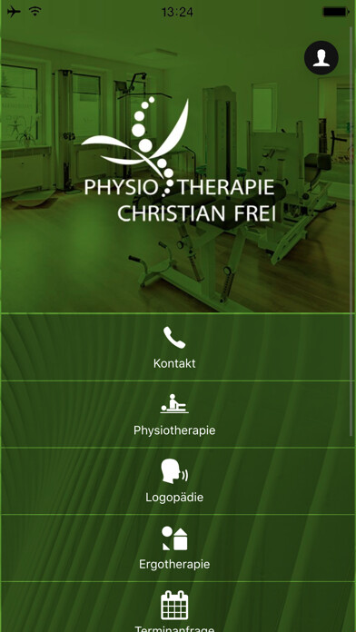 Emulate iPhone app Frei Physiotherapie using MyAndroid