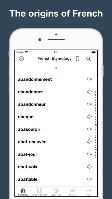 Emulate iPhone app French Etymology and Origins using MyAndroid Emulate iPhone app French Etymology and Origins using MyAndroid