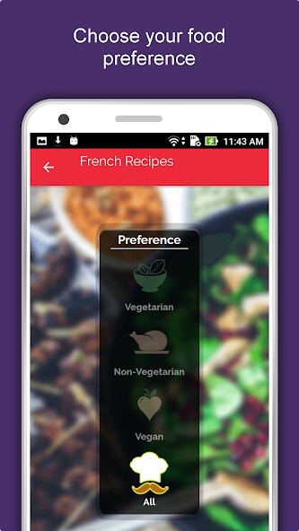 Run android online APK French Food Recipes Offline from MyAndroid or emulate French Food Recipes Offline using MyAndroid