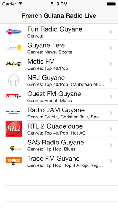 Emulate iPhone app French Guiana Radio Live Player (Cayenne/français) using MyAndroid Emulate iPhone app French Guiana Radio Live Player (Cayenne/français) using MyAndroid