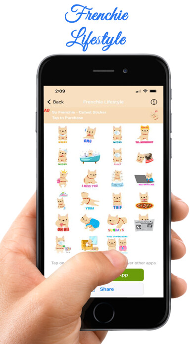 Emulate iPhone app Frenchie Lifestyle & Valentine using MyAndroid