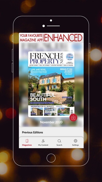 Emulate iPhone app French Property News Magazine using MyAndroid