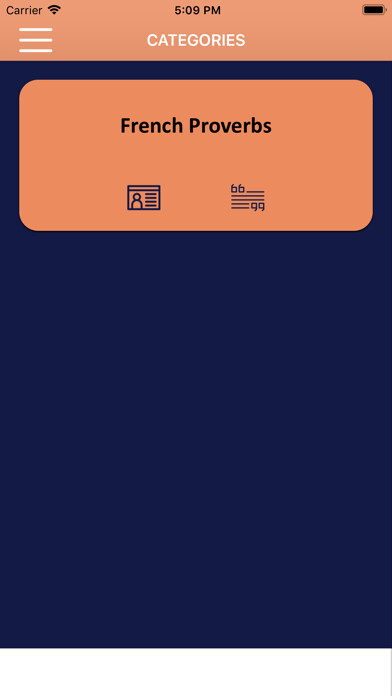 Emulate iPhone app French Proverbs using MyAndroid Emulate iPhone app French Proverbs using MyAndroid