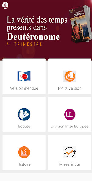 Run android online APK French Sabbath School Lesson from MyAndroid or emulate French Sabbath School Lesson using MyAndroid