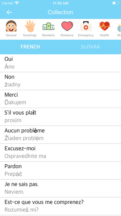 Emulate iPhone app French Slovak Dictionary using MyAndroid Emulate iPhone app French Slovak Dictionary using MyAndroid