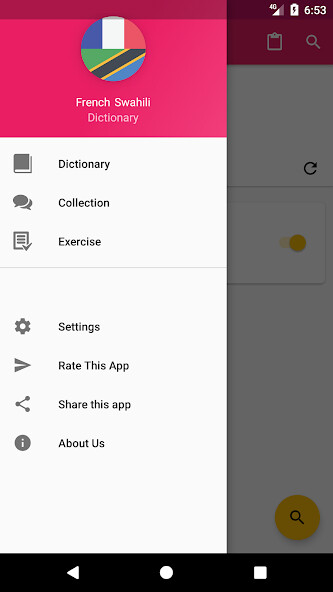 Run android online APK French Swahili Dictionary from MyAndroid or emulate French Swahili Dictionary using MyAndroid