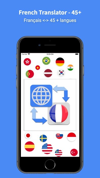 Emulate iPhone app French Translator & Learn 45+ using MyAndroid Emulate iPhone app French Translator & Learn 45+ using MyAndroid