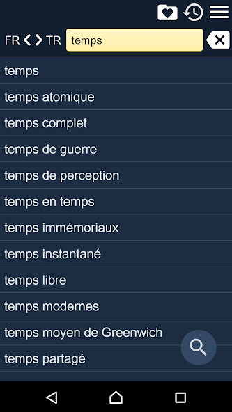 Run android online APK French Turkish Dictionary Fr from MyAndroid or emulate French Turkish Dictionary Fr using MyAndroid