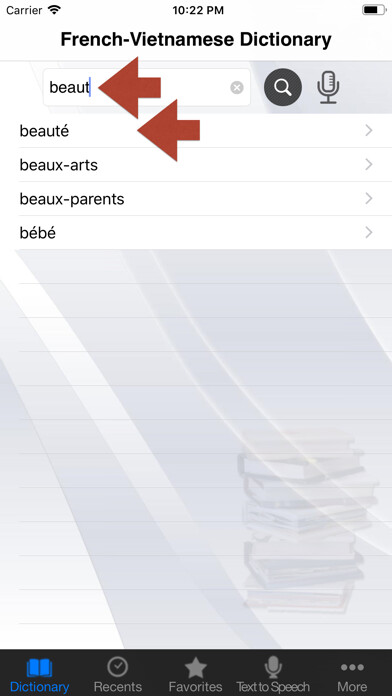 Emulate Android APK French Vietnamese Dictionary