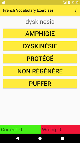 Run android online APK French Vocabulary Exercises from MyAndroid or emulate French Vocabulary Exercises using MyAndroid Run android online APK French Vocabulary Exercises from MyAndroid or emulate French Vocabulary Exercises using MyAndroid