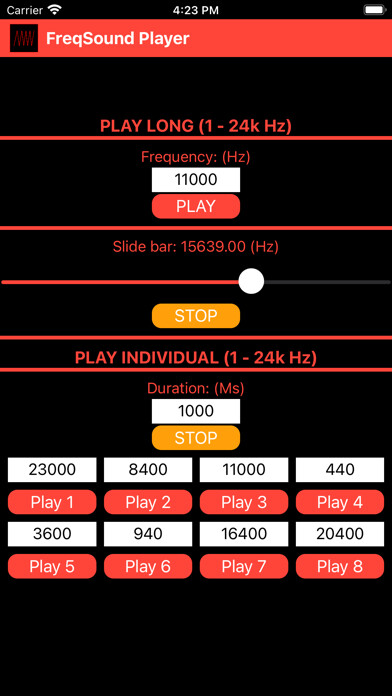 Emulate iPhone app FreqSound Player using MyAndroid Emulate iPhone app FreqSound Player using MyAndroid