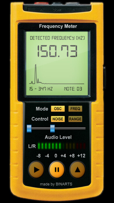 Emulate iPhone app Frequency Meter PRO using MyAndroid Emulate iPhone app Frequency Meter PRO using MyAndroid