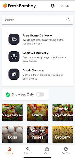 Run android online APK FreshBombay - Bombay22 - Grocery Delivery from MyAndroid or emulate FreshBombay - Bombay22 - Grocery Delivery using MyAndroid