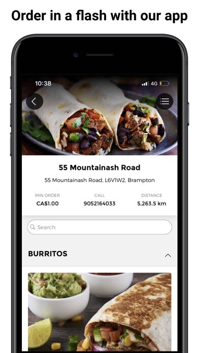 Emulate iPhone app Fresh Burrito using MyAndroid