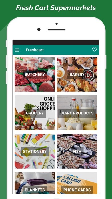 Emulate iPhone app Fresh Cart Supermarkets using MyAndroid