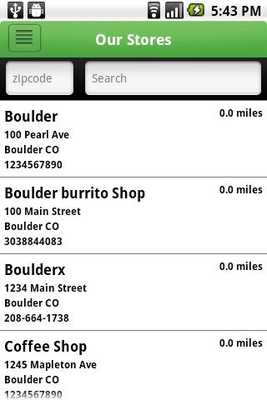 Emulate Android APK Fresh Healthy Cafe