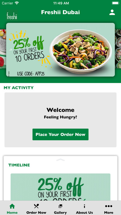 Emulate iPhone app Freshii Dubai using MyAndroid Emulate iPhone app Freshii Dubai using MyAndroid