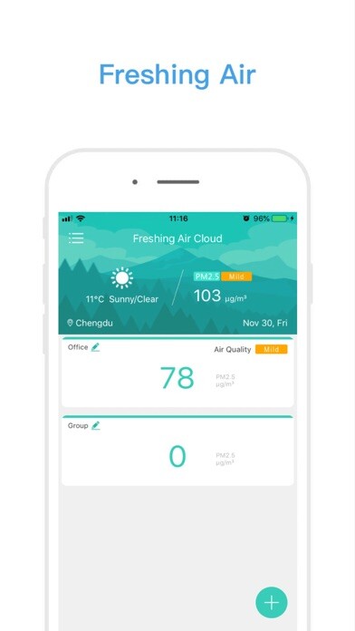 Emulate iPhone app Freshing Air Cloud Manager using MyAndroid