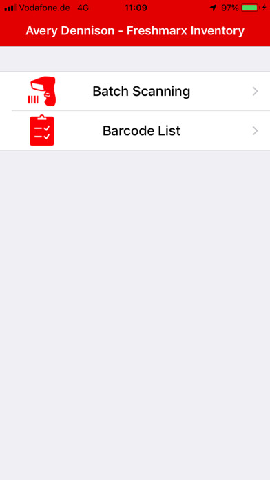 Emulate iPhone app Freshmarx Inventory Tracker using MyAndroid