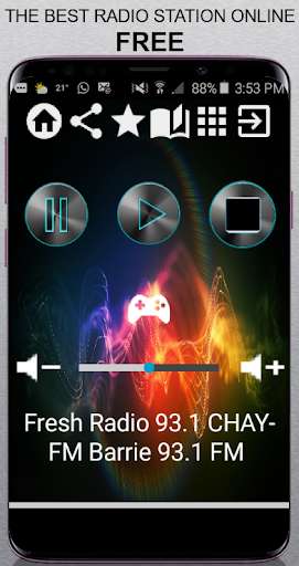 Run android online APK Fresh Radio 93.1 CHAY-FM Barrie 93.1 FM CA App Rad from MyAndroid or emulate Fresh Radio 93.1 CHAY-FM Barrie 93.1 FM CA App Rad using MyAndroid