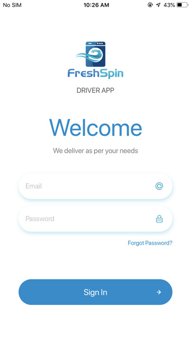 Emulate iPhone app FreshSpin Driver using MyAndroid