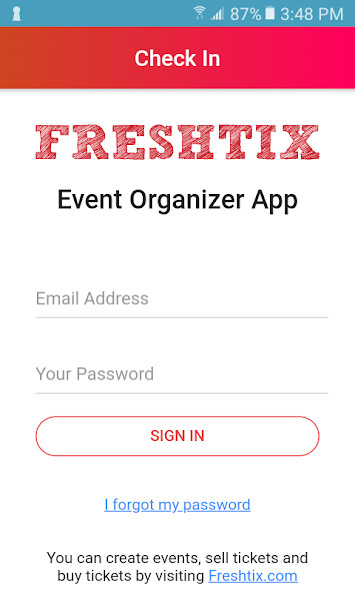 Emulate iPhone app Freshtix using MyAndroid