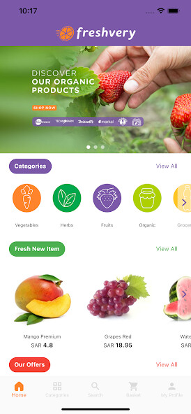 Run android online APK Freshvery from MyAndroid or emulate Freshvery using MyAndroid