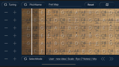 Emulate iPhone app Fret Map - ギター指板マッピングツール using MyAndroid Emulate iPhone app Fret Map - ギター指板マッピングツール using MyAndroid