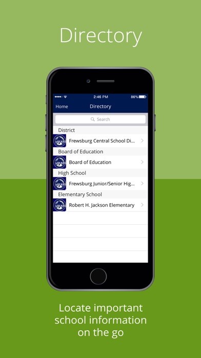 Emulate iPhone app Frewsburg CSD using MyAndroid