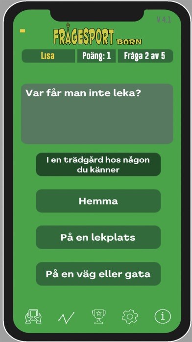 Emulate iPhone app Frågesport Barn using MyAndroid Emulate iPhone app Frågesport Barn using MyAndroid