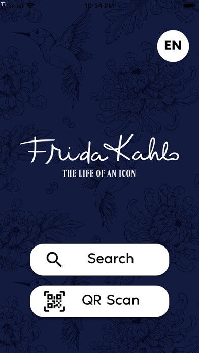 Emulate iPhone app Frida Kahlo Immersive using MyAndroid