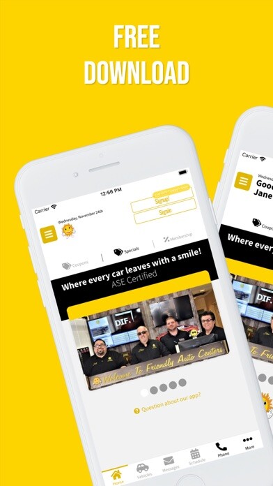 Emulate iPhone app Friendly Auto Centers using MyAndroid Emulate iPhone app Friendly Auto Centers using MyAndroid