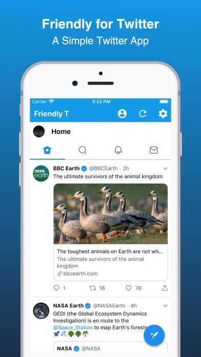 Emulate Android APK Friendly For Twitter