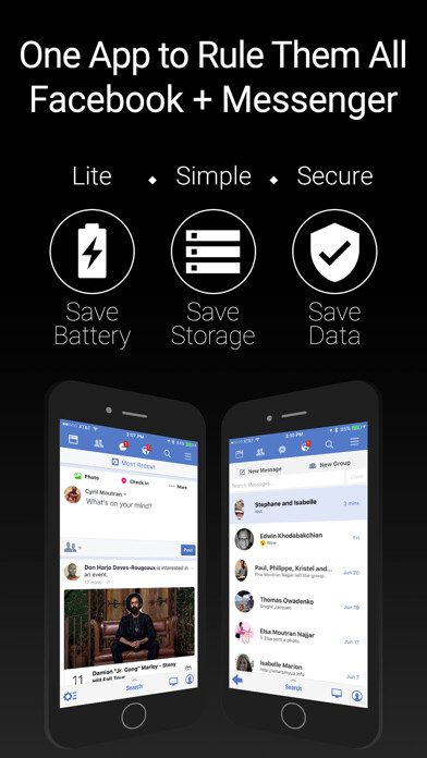 Emulate iPhone app Friendly Plus Social Browser using MyAndroid