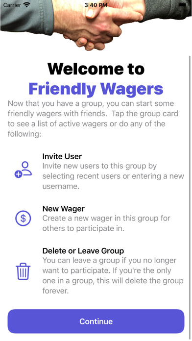 Emulate iPhone app Friendly Wagers using MyAndroid Emulate iPhone app Friendly Wagers using MyAndroid