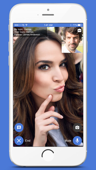 Emulate iPhone app FriendRoulette - Meet & chat; friends & new people using MyAndroid